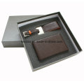 Rigid Cardboard Cover-Bottom Key Chain&Wallet Paper Gift Packing Box